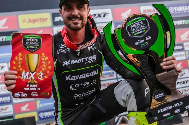 Caio Lopes domina em Ponta Grossa e assume a liderança da MX3 no Brasileiro de Motocross
