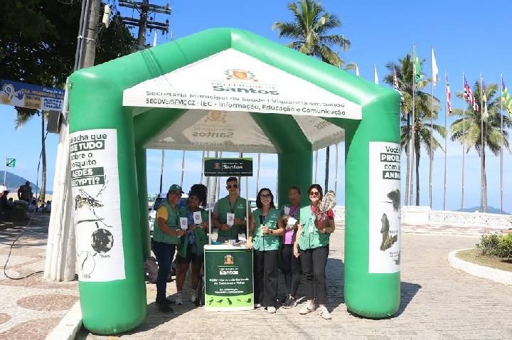 Combate ao Aedes tem pedágio educativo e vistoria na orla