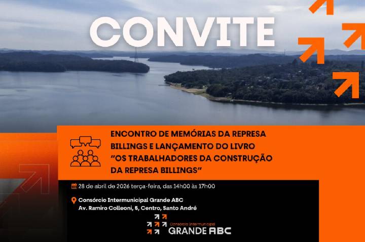 Consórcio ABC sedia encontro de memórias e lançamento de livro sobre a construção da Represa Billings