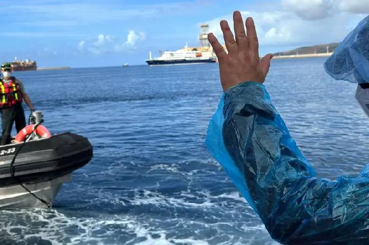 Desembarcam os primeiros passageiros de navio com hantavírus