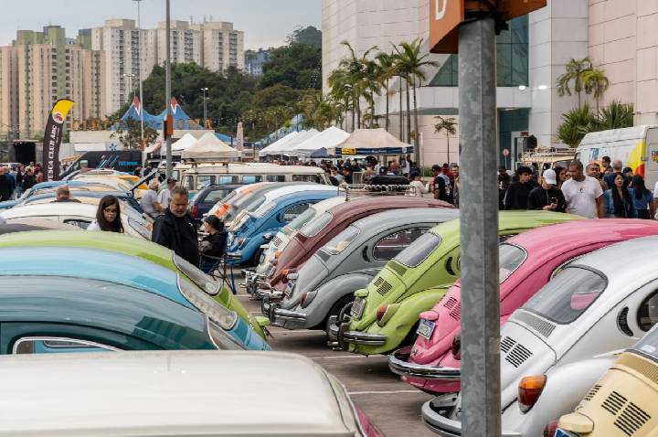 Dia Mundial do Fusca: encontro de automóveis chega a terceira edição no São Bernardo Plaza Shopping
