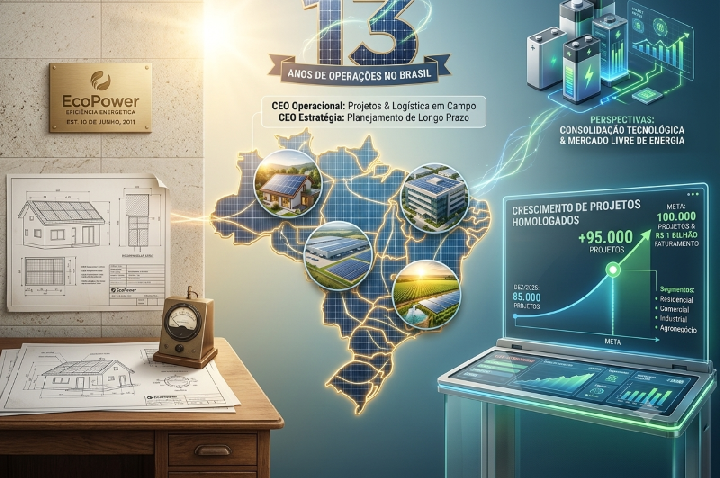 EcoPower comemora 13 anos no mercado de energia solar