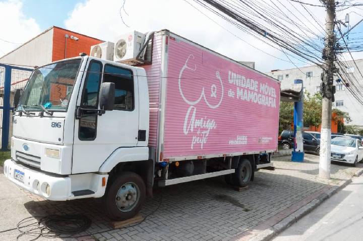 Em abril, mês de promoção à saúde, Carreta da Mamografia de São Bernardo percorre oito endereços