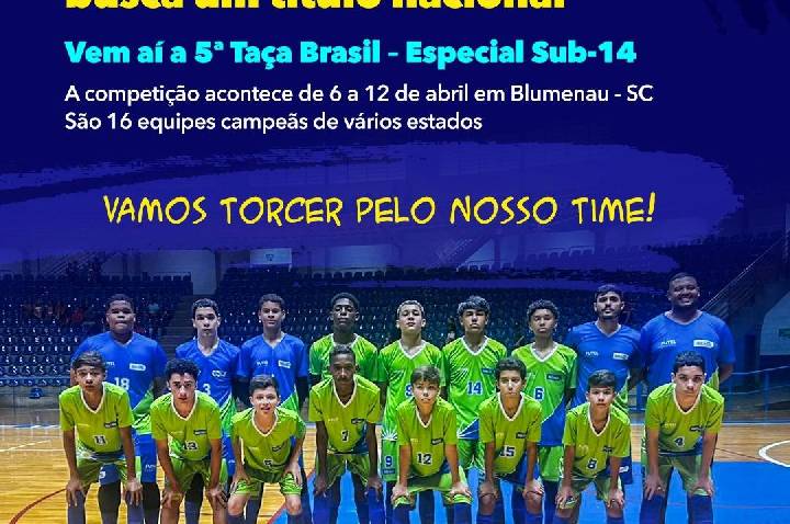 Equipe de futsal da Prefeitura disputa 5ª Taça Brasil – Especial Sub-14 a partir de hoje (6)