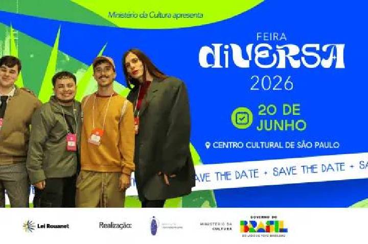Feira Diversa 2026 abre inscrições e traz show de Jaloo no Centro Cultural São Paulo