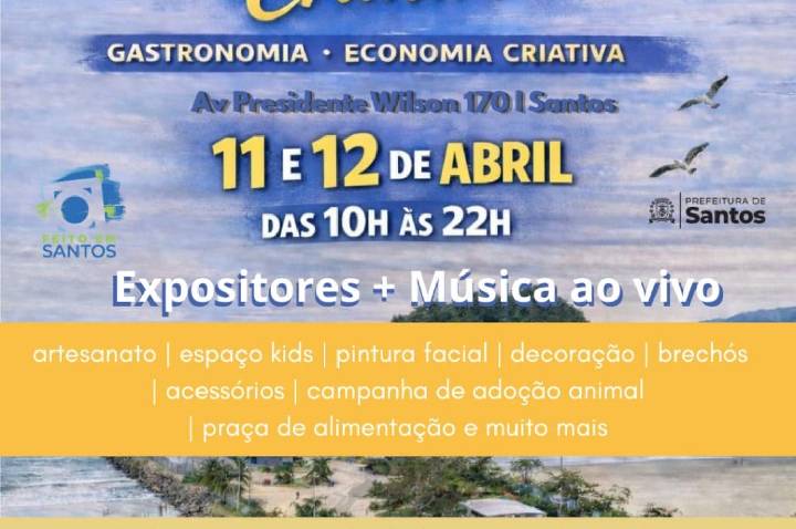 Fim de semana em Santos tem agenda com feiras e lançamento de livro