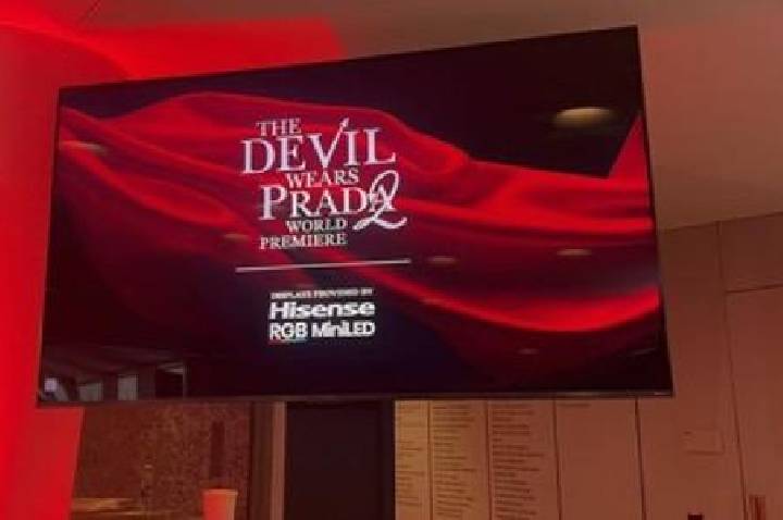 Hisense leva tecnologia RGB MiniLED para as telas de O Diabo Veste Prada 2