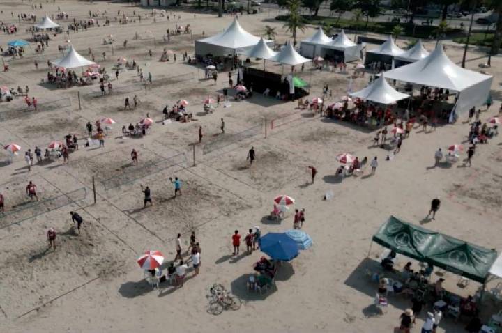 Hoje, segunda (20) é o último dia de inscrições para o Santos Open Beach Tennis