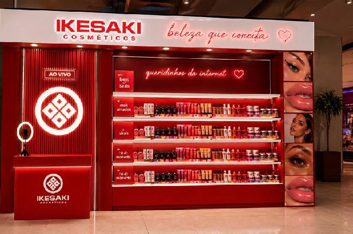 Ikesaki lança 1° hub live commerce de beleza em loja física