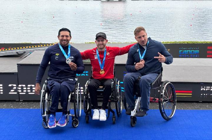 Luís Carlos Cardoso, atleta da Paracanoagem de São Bernardo, é prata na Copa do Mundo da Alemanha