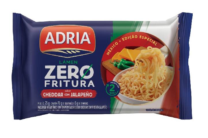 No ano em que completa 75 anos, Adria lança Lámen Zero Fritura Copa do Mundo e Massa Caseira na APAS SHOW