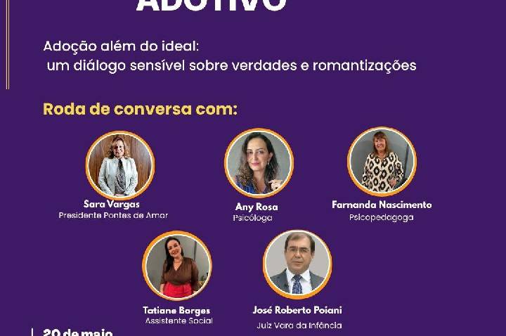 Pontes de Amor promove Encontro Adotivo com diálogo sobre verdades e romantizações da adoção