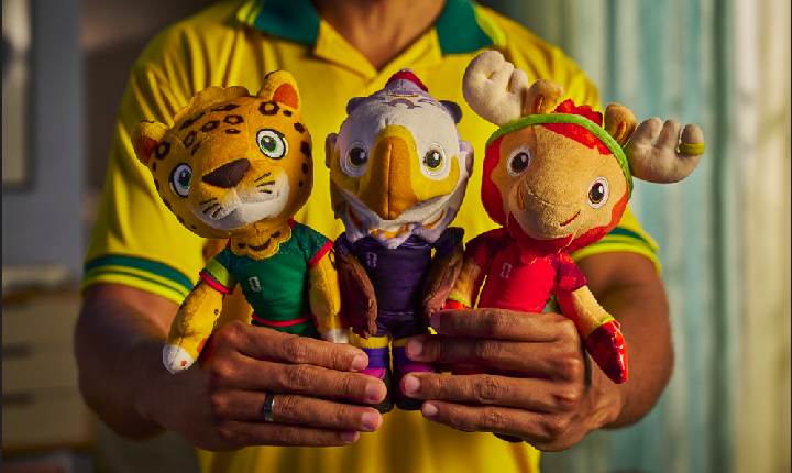 Promoção disponibiliza mascotes oficiais da Copa