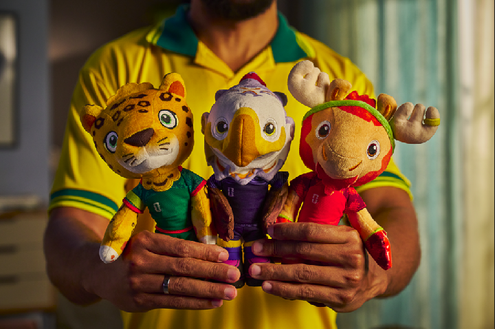 Promoção disponibiliza mascotes oficiais da Copa