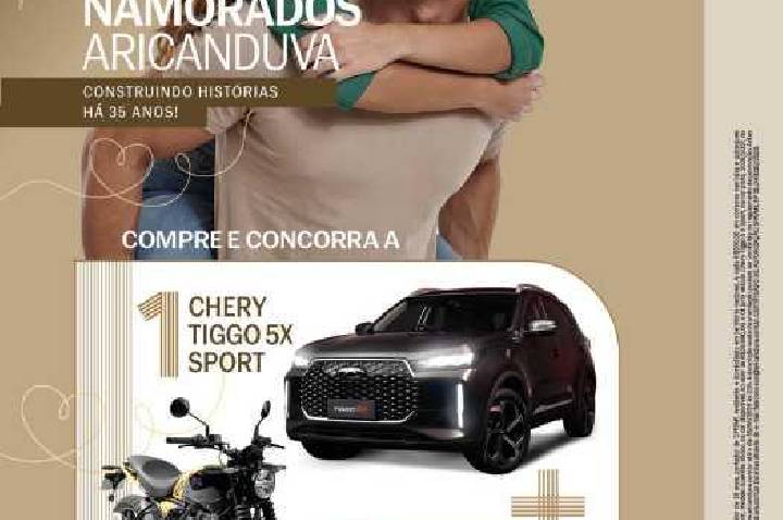 Shopping Aricanduva celebra o Dia dos Namorados com sorteio de Chery Tiggo 5X Sport e moto da Royal Enfield Guerrilla 450cc