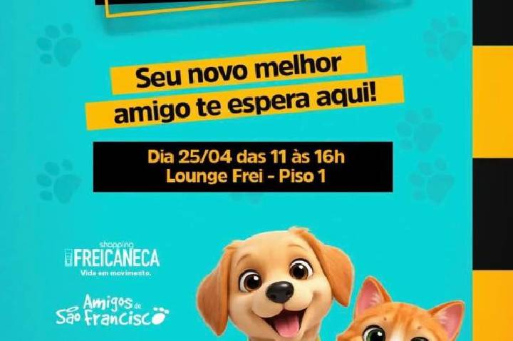 Shopping Frei Caneca recebe evento de adoção no Abril Laranja