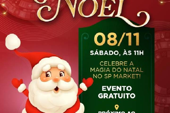 SP Market dá início à magia do Natal com a chegada do Papai Noel neste sábado (8)