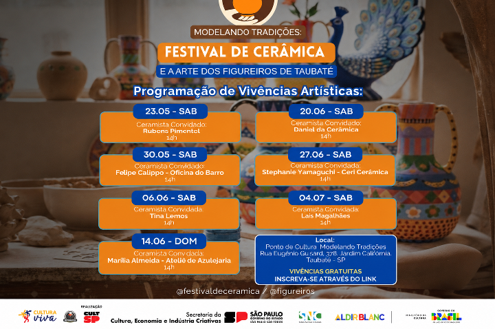 Taubaté recebe Festival de Cerâmica e Arte Figureira
