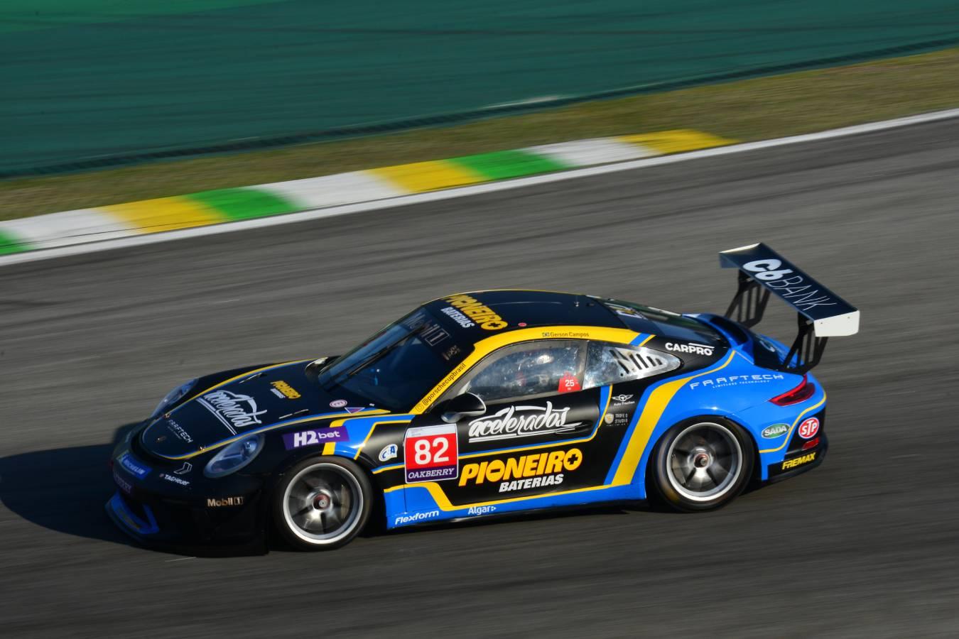 Gerson Campos poupa pneus e prioriza os qualis da Porsche Sprint Challenge em Interlagos