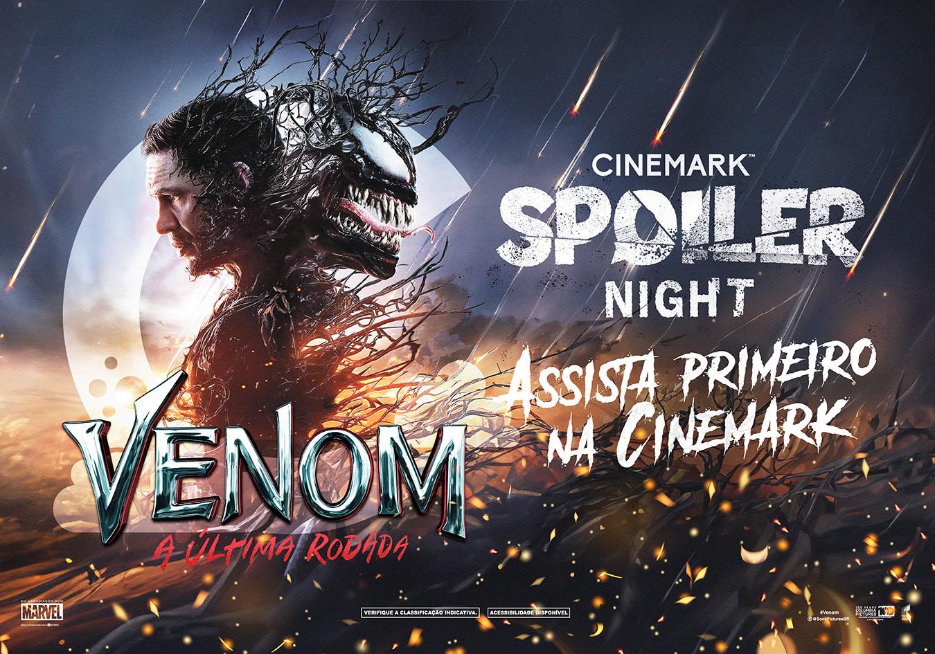 Spoiler Night Cinemark promove sessões exclusivas e antecipadas de 'Venom: A Última Rodada' em três cidades brasileiras
