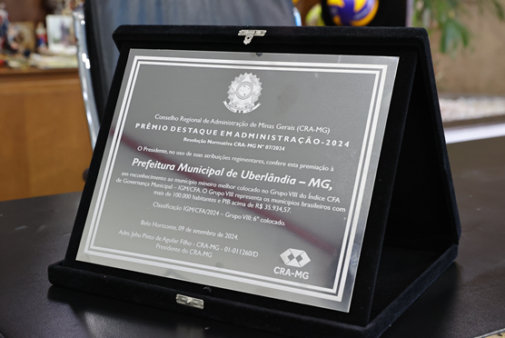 Uberlândia é a 6ª do Brasil e a 1ª de Minas em ranking de governança entre os municípios com população acima de 100 mil habitantes