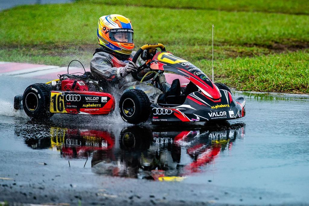 Joaquim Medeiros fecha o ano no Capixaba com pódio e já mira a final o Light de Kart