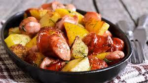 Linguiça toscana com batata na panela de pressão