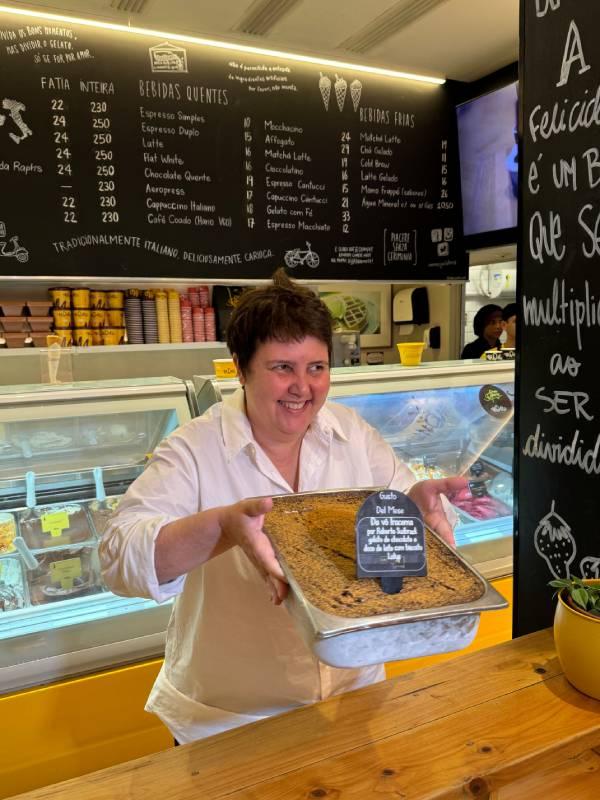 Gelato de Roberta Sudbrack é o favorito do público na comemoração de 10 anos da Momo Gelato