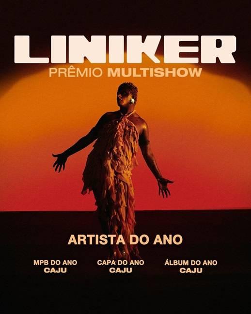 Liniker vence quatro categorias no Prêmio Multishow 2024