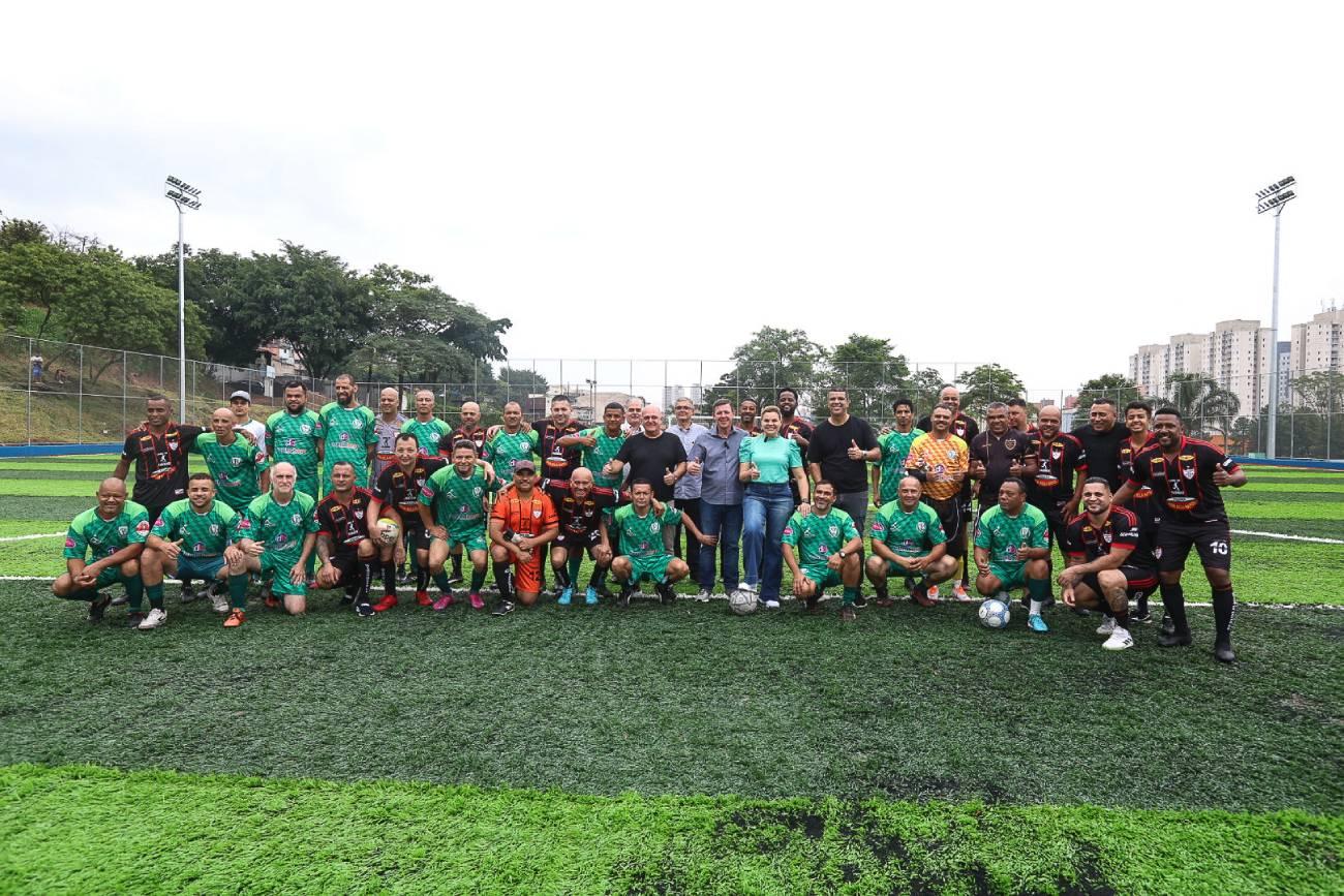 Prefeitura de São Bernardo entrega revitalização do Campo do Palmeirinha, no Jardim Regina