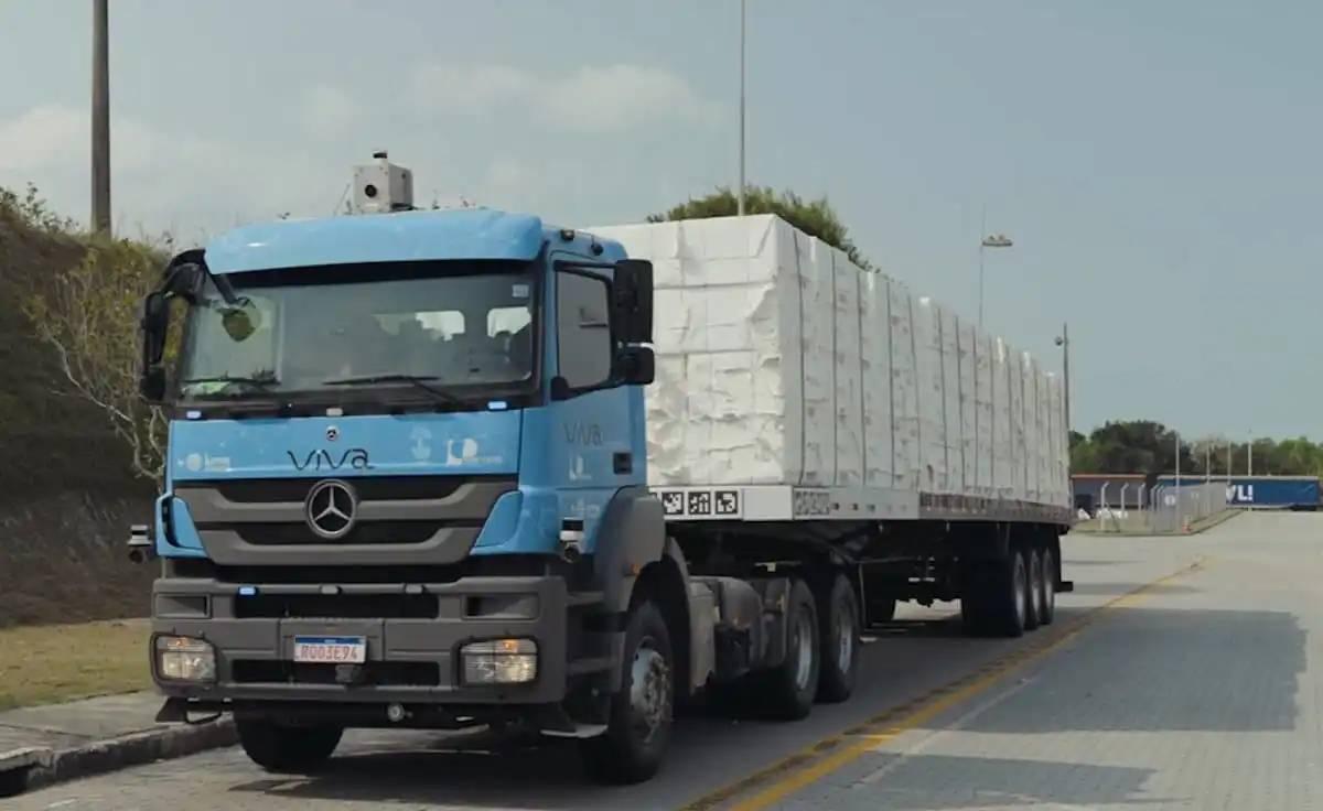 Caminhão autônomo está em uso no Espírito Santo