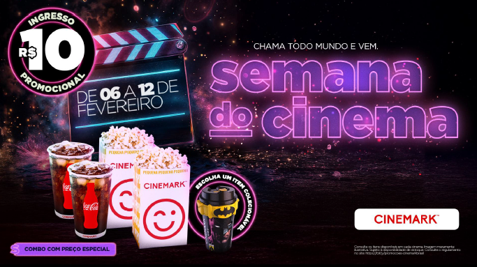 Com ingressos a R$ 10, Cinemark do Uberlândia Shopping participa da Semana do Cinema 2025
