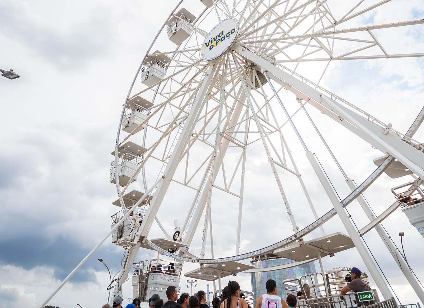 Novidade da programação, Roda Gigante do 'Viva o Paço' ficará na Esplanada por 50 dias