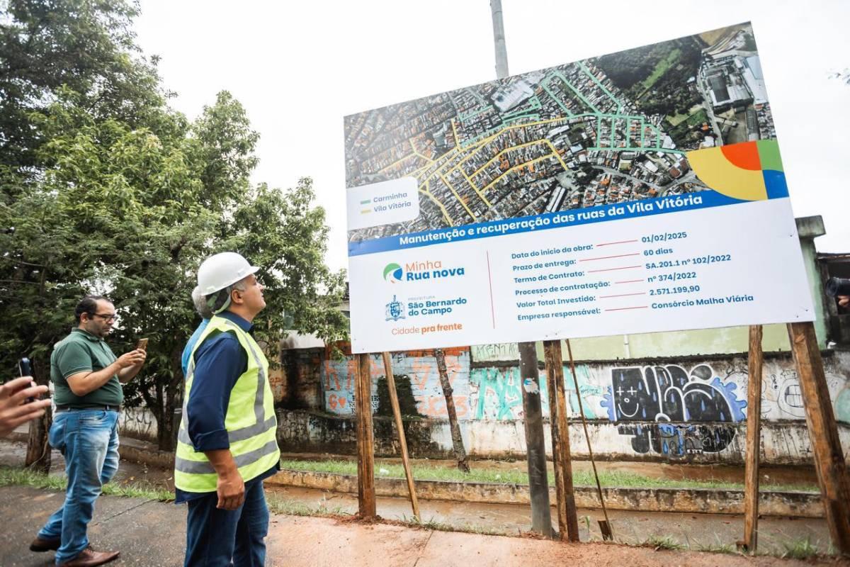 Prefeitura de São Bernardo lança programa de recapeamento Minha Rua Nova