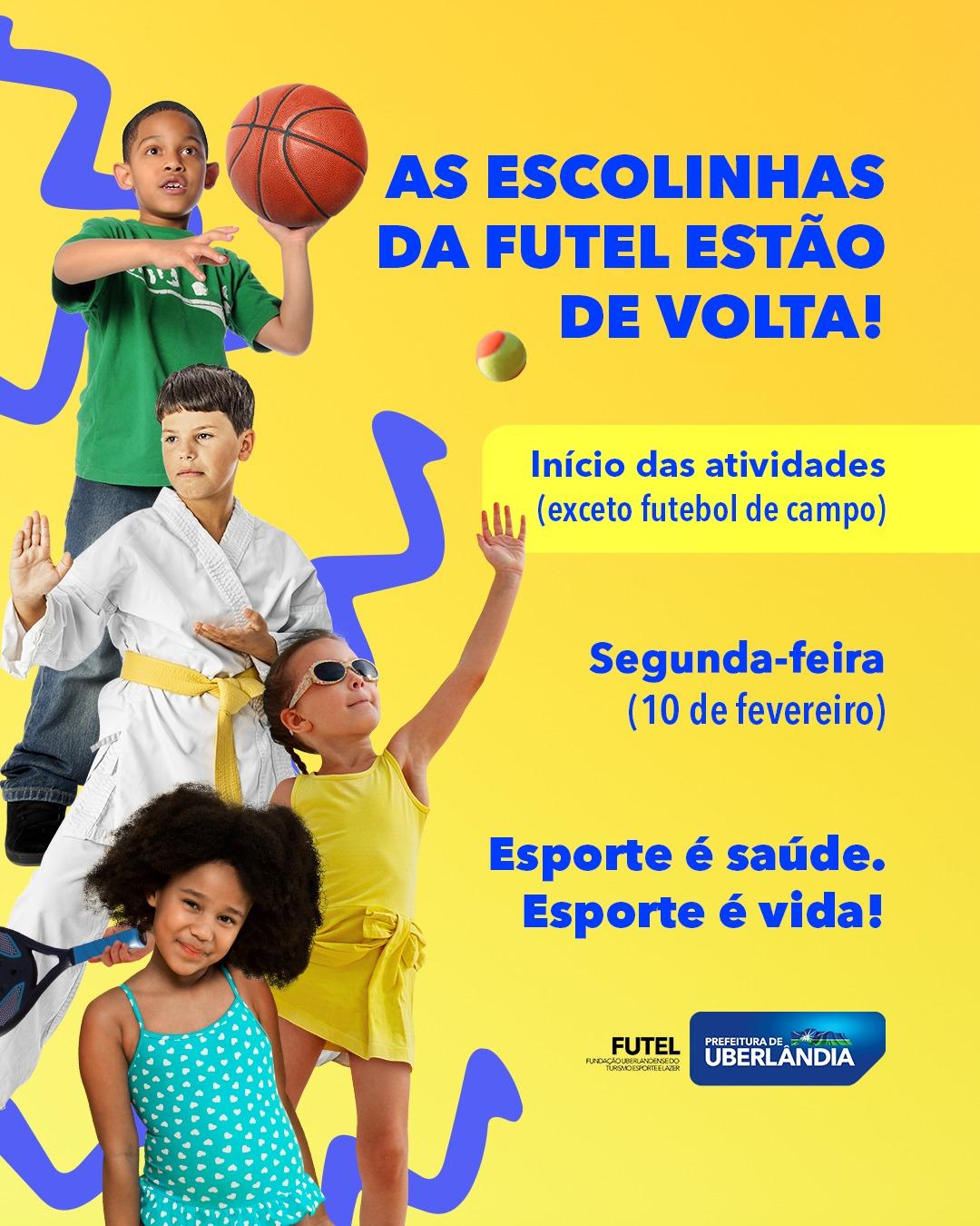 Prefeitura inicia atividades de escolinhas da Futel hoje (10)