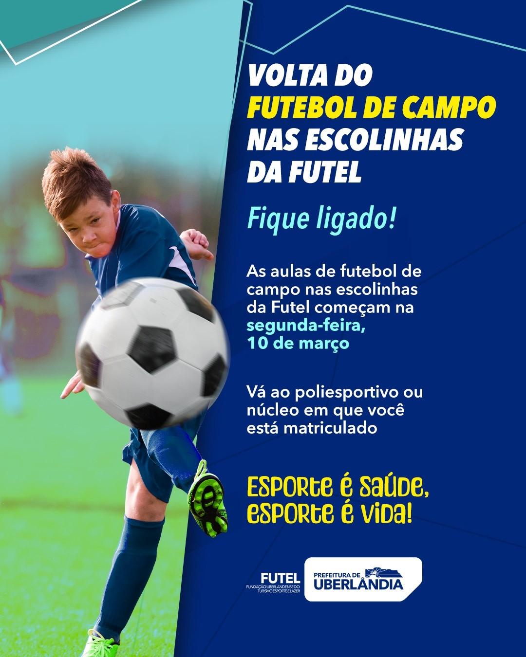 Atividades de escolinhas de futebol de campo da Futel retornam hoje (10)