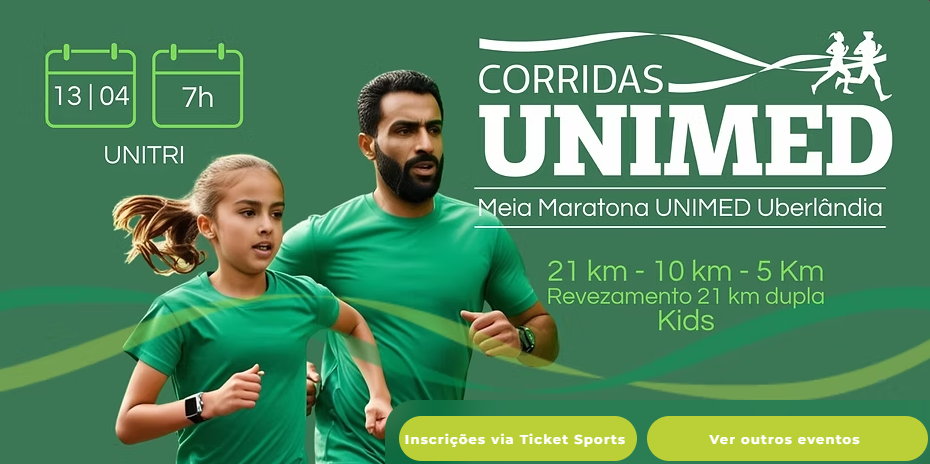 Circuito Corridas Unimed: 3ª Meia Maratona de Uberlândia apresenta nova modalidade