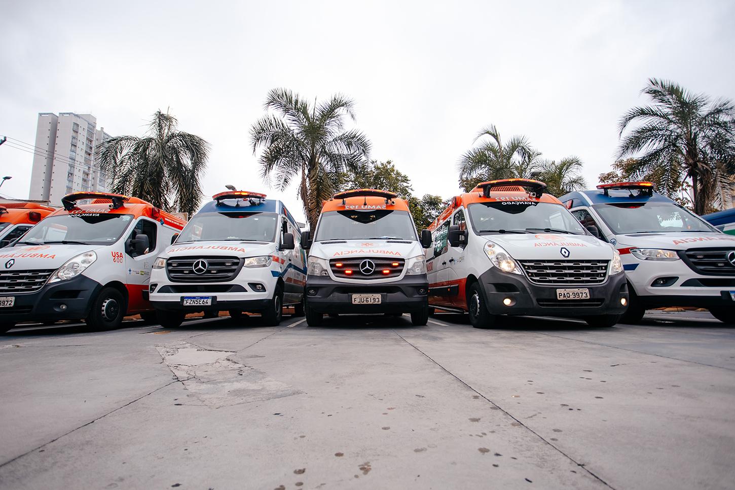 Frota do Samu de São Bernardo é ampliada em 58% e qualifica atendimento de urgência