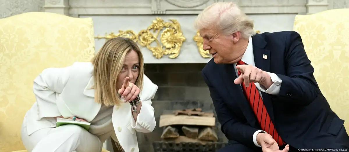 A ofensiva de charme de Meloni com Trump em meio ao tarifaço