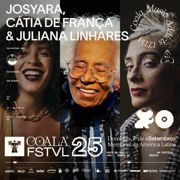 Coala Festival 2025 celebra mulheridades nordestinas com show de Josyara, Cátia de França e Juliana Linhares