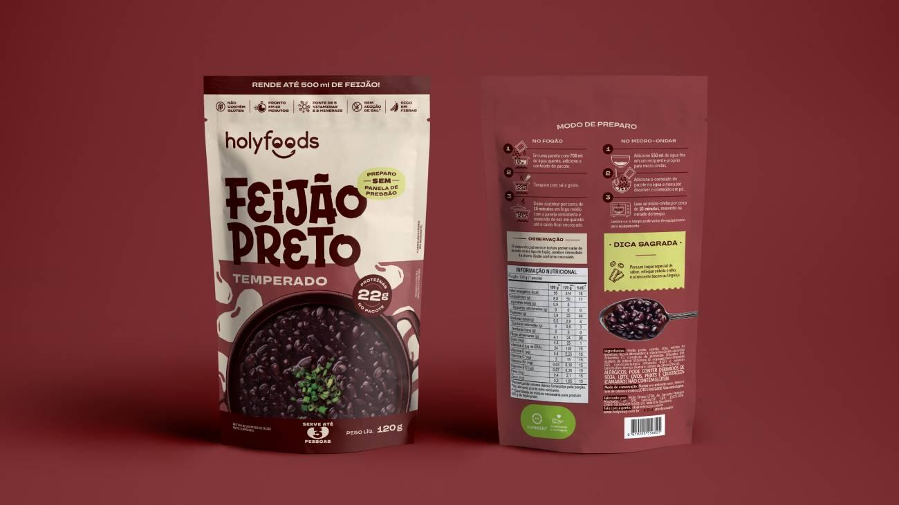 Feijão temperado HolyFoods tem preparo rápido sem precisar deixar de molho e sem panela de pressão
