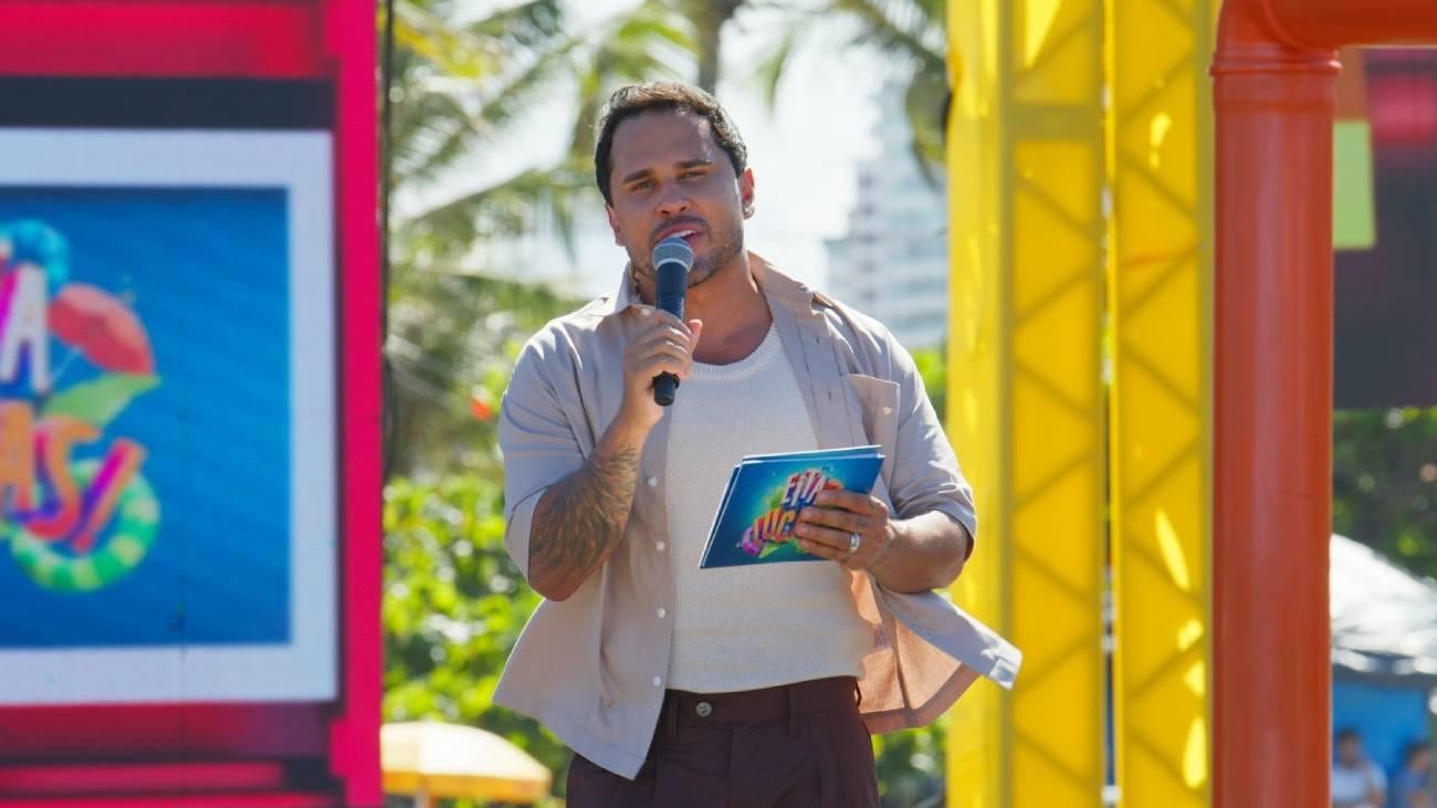Lucas Guimarães grava programa em Praia Grande neste fim de semana