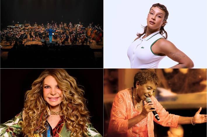 Música é o destaque na programação de maio do Sesc 14 Bis, com Leci Brandão, Elba Ramalho, Linn da Quebrada e Orquestra Sinfônica Heliópolis