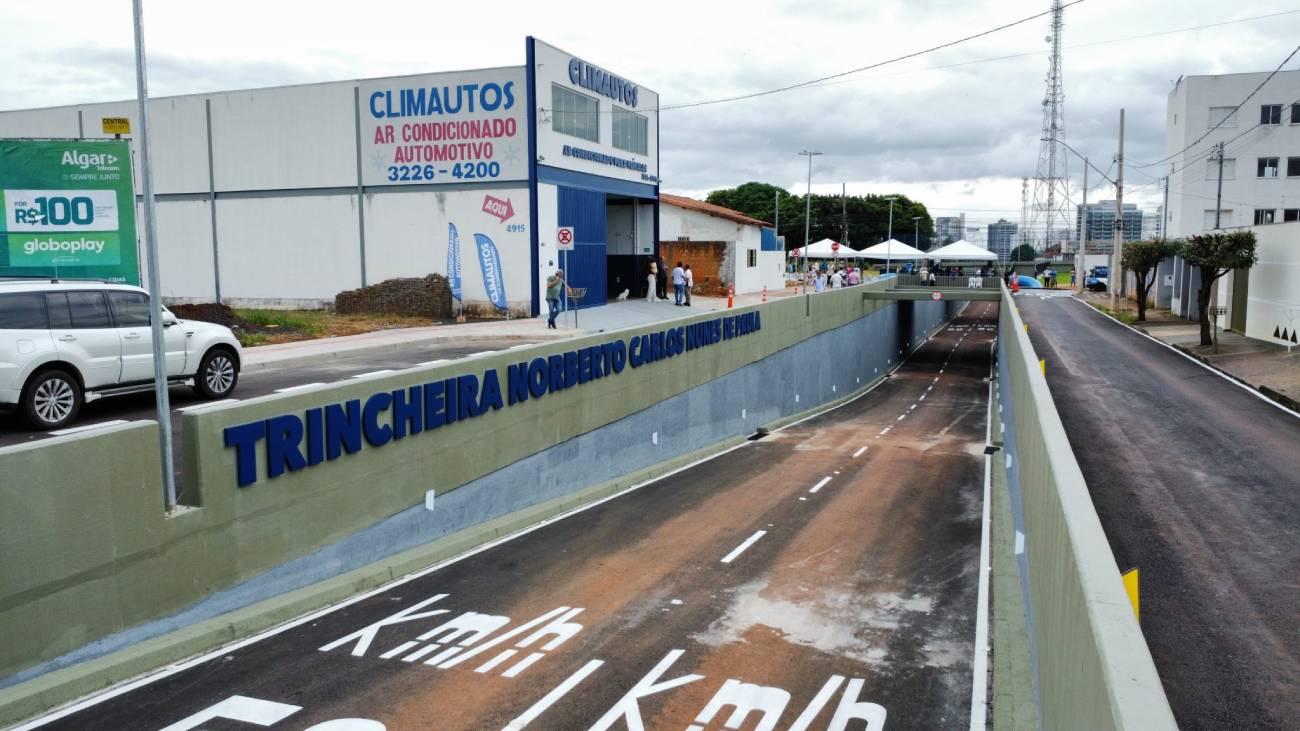 Prefeitura inaugura trincheira da avenida Afonso Pena