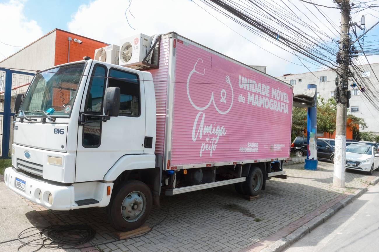 Carreta da mamografia de São Bernardo atende 11 locais ao longo do mês de maio