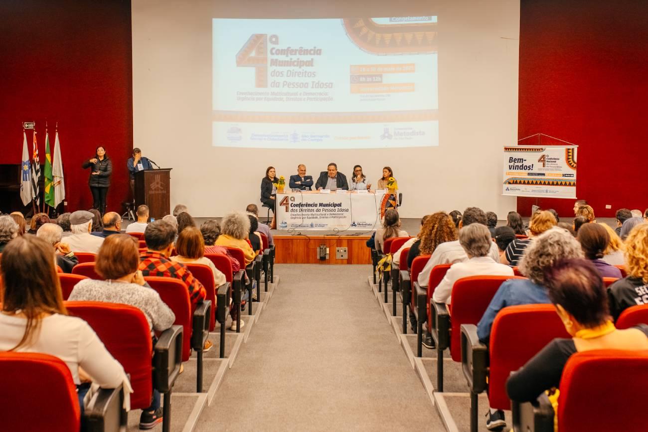 Debate sobre equidade e direitos são mote da abertura da 4ª Conferência Municipal da Pessoa Idosa em São Bernardo