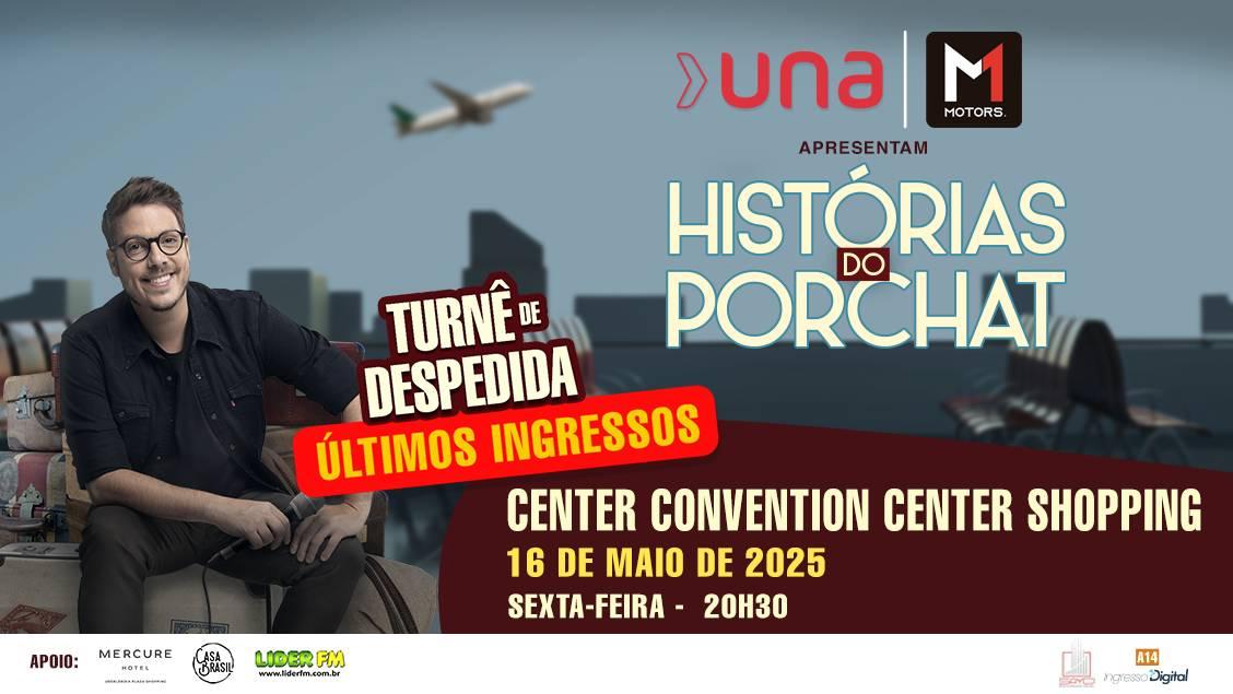 Fábio Porchat chega a Uberlândia com o stand-up Histórias de Porchat