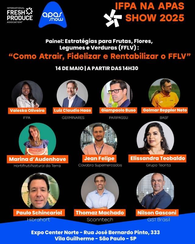 IFPA promove Fórum de Estratégias para Frutas, Flores, Legumes e Verduras (FFLV) na APAS Show 2025