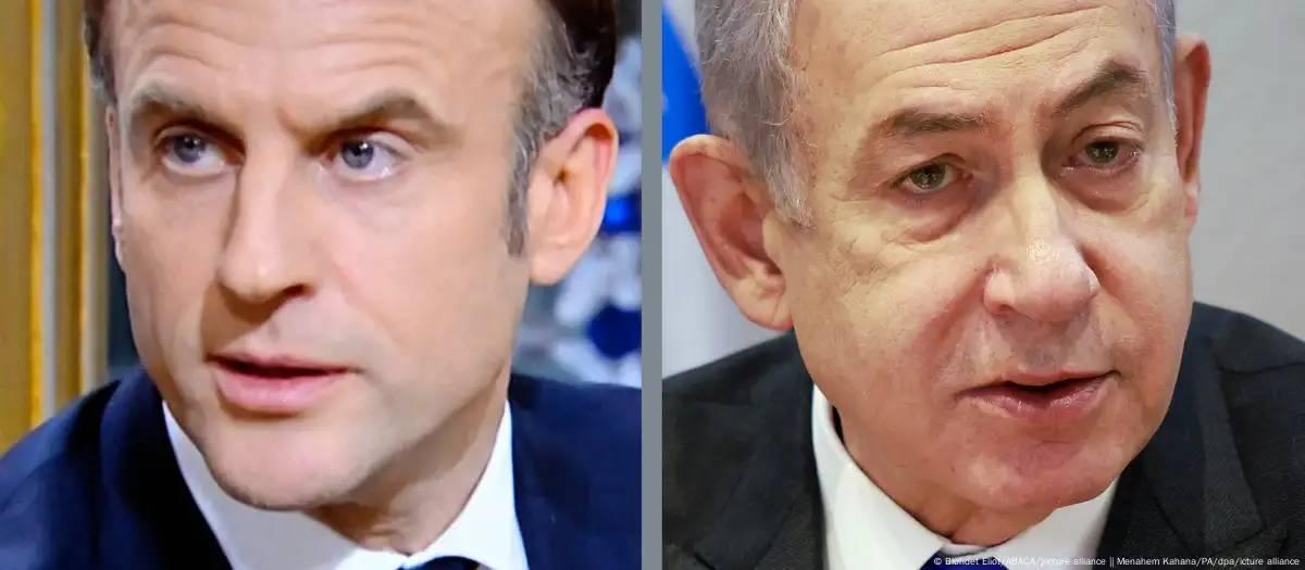 Macron e Netanyahu trocam farpas sobre bloqueio a Gaza