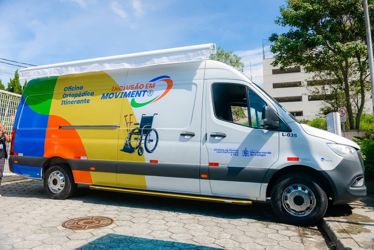 Oficina Ortopédica Itinerante de São Bernardo fecha o 1º mês com reparos em 40 equipamentos